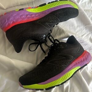 New Balance Women's Black and Multicolor Running Shoes fresh X foam size 9 US